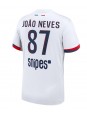 Billige Paris Saint-Germain Joao Neves #87 Bortedrakt 2025-26 Kortermet